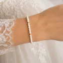 Bransoletka z Pereł Majorka Damska Elegancka Biżuteria Ślubna Prezent